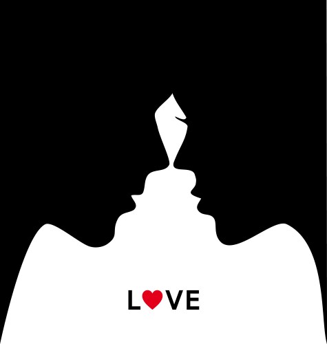 Black couple silhouette Vector Images & Graphics for Commercial Use ...