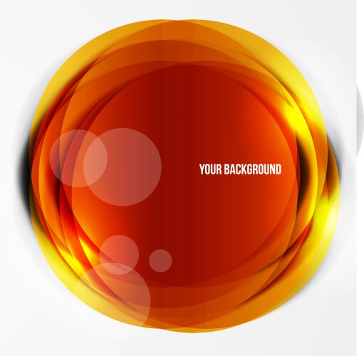 Abstract circles template object web vector image