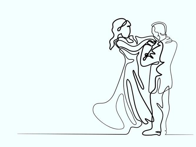 Loving couple on white background Royalty Free Vector Image