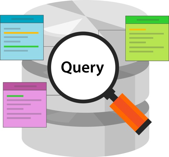 Database Query Data Selection vector image