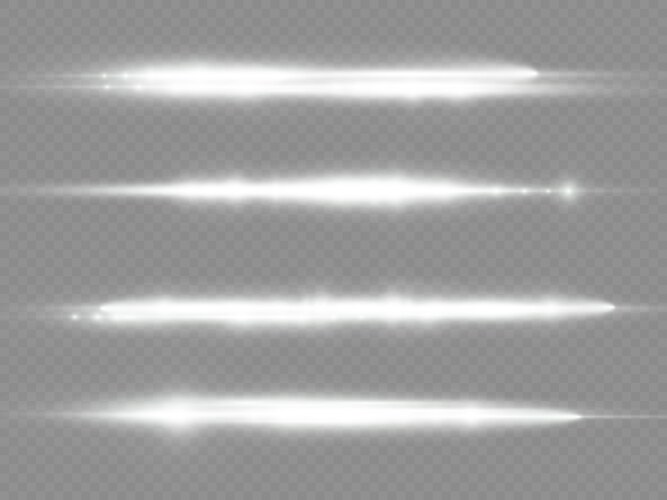 Horizontal light rays Royalty Free Vector Image