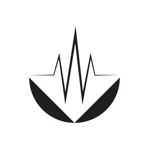 Heartbeat logo icon Royalty Free Vector Image - VectorStock