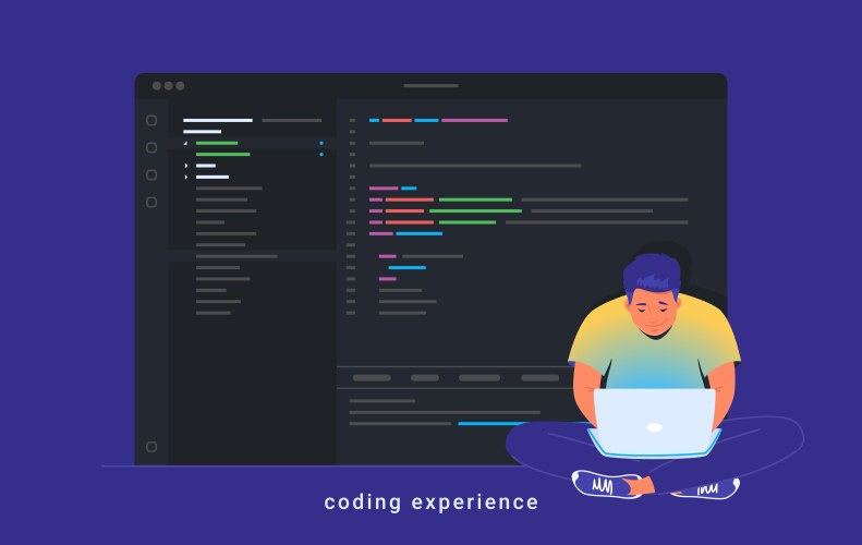 Coding and Software Development vektorbild