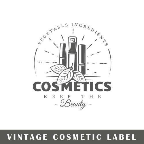 Cosmetics label set Royalty Free Vector Image - VectorStock