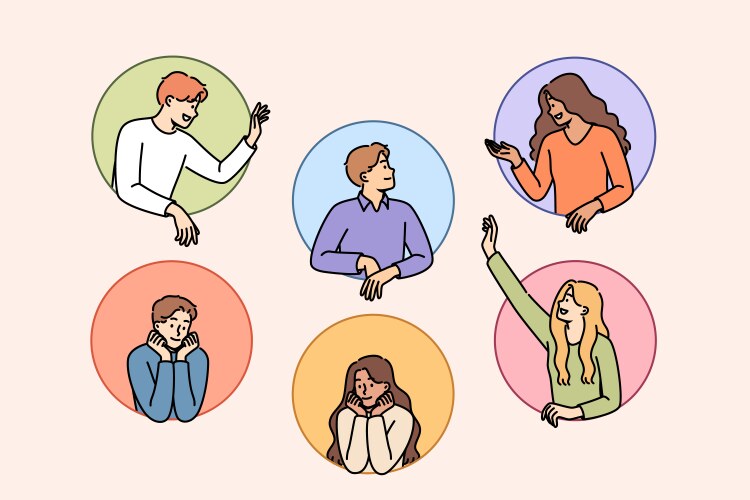 Connection People Sticker Connecting people Vector Images & Graphics for Commercial Use | VectorStock