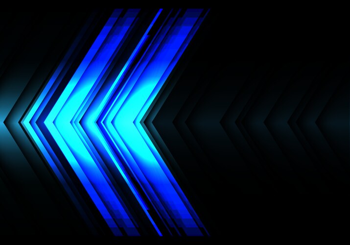 Abstract blue light arrow speed power technology Vector Image
