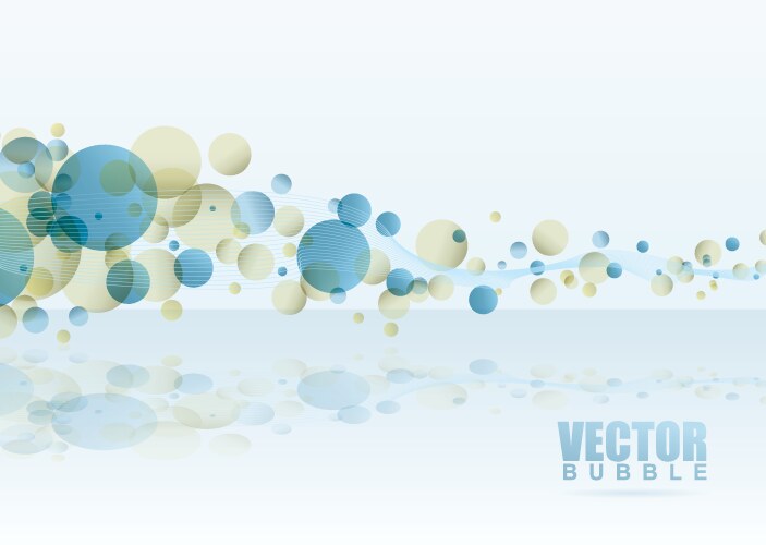 Blue water bubbles background Royalty Free Vector Image