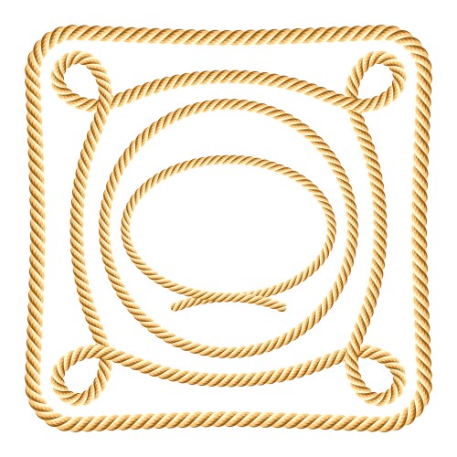 Rope Panel Vector File Rope design elements Royalty Free Vector Image