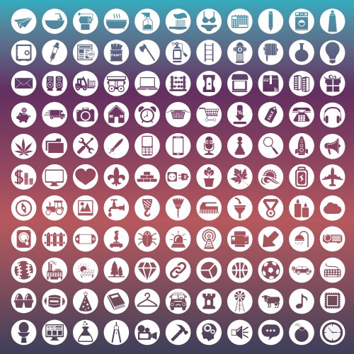 Set of icons for web and user interface design vektorbild