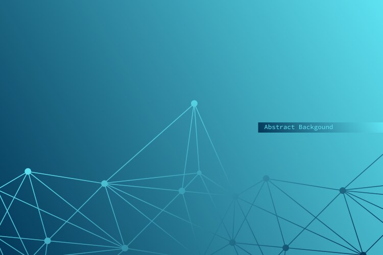 Abstract low poly background blue gradient Vector Image