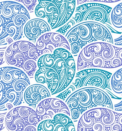 Sea hand drawn Royalty Free Vector Image - VectorStock