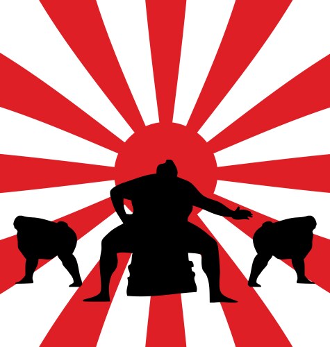 Sumo box logo design Royalty Free Vector Image