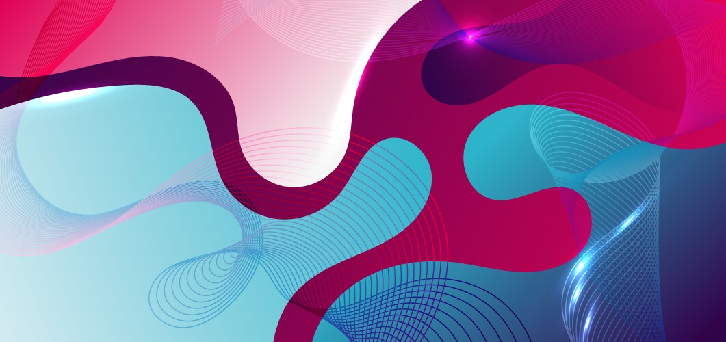 Abstract blue gradient geometric square shape Vector Image