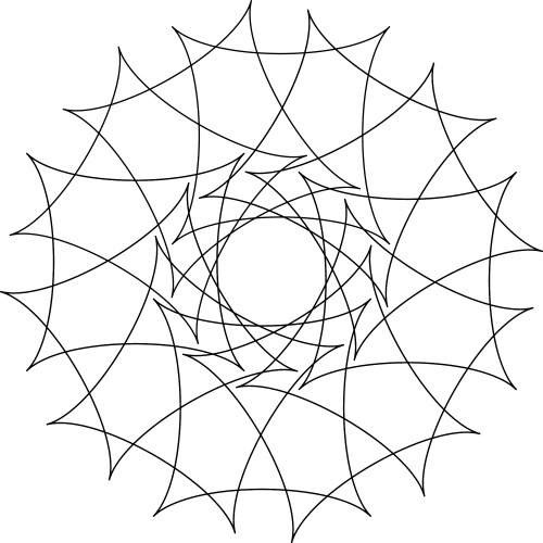 Different linear geometric objects random vector image