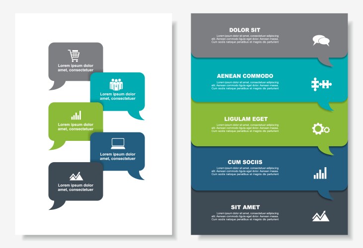 infographic design template with place vector