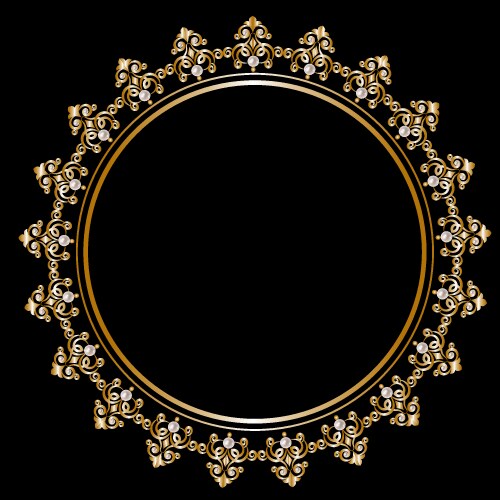 Royal background with golden frame Royalty Free Vector Image