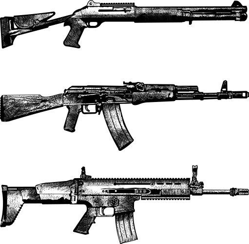 Assault Rifle Vector Images (over 6,700)