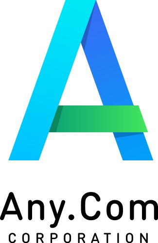 letter a logo design template vector image