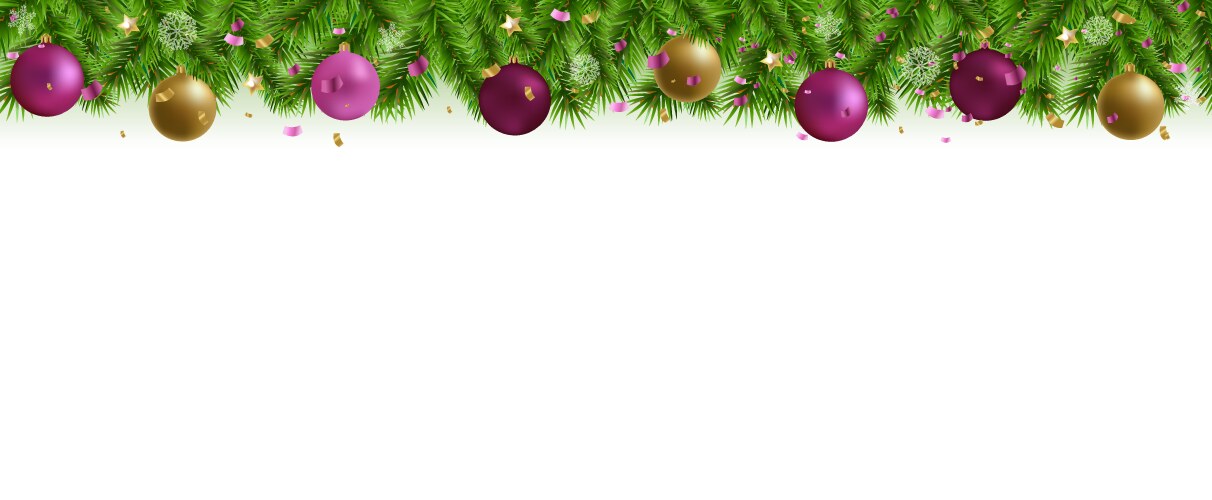 Fir tree garland with ligts Royalty Free Vector Image