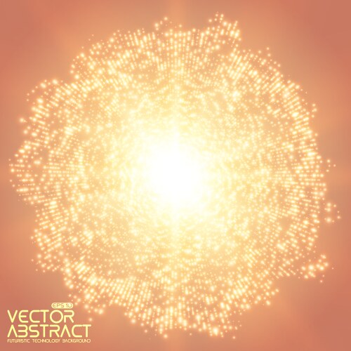 Abstract mesh background point array vector image