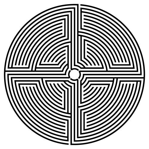 labyrinth vector image