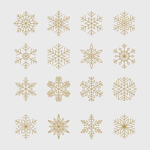 Snowflakes Royalty Free Vector Image - VectorStock