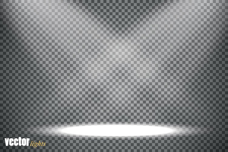 Spotlights scene light effects Royalty Free Vector Image