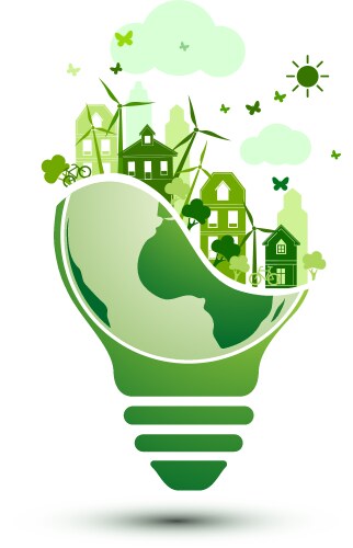 Green City Royalty Free Vector Image Vectorstock Green City Royalty Free Vector Image Vectorstock
