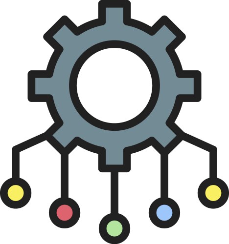 Resource allocation icon image vector image