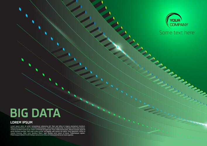 Big data abstract background sorting flow vector image