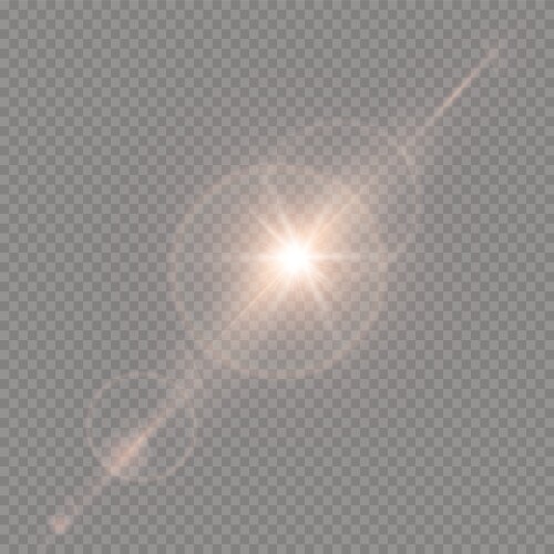 Sunlight Lens Flare Effect Royalty Free Vector Image