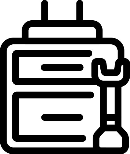 Database server maintenance presenting system data vektorbild