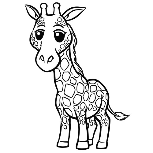 Vectostock Sleeping giraffe sketch – Royalty-Free Vector | VectorStock