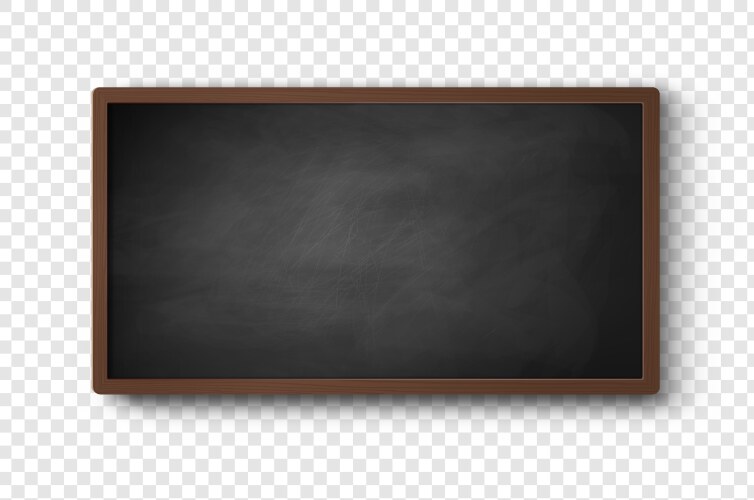 Blackboard realistic green and black chalkboard Vector Image