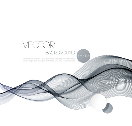 Abstract wave isolated on transparent background Vector Image
