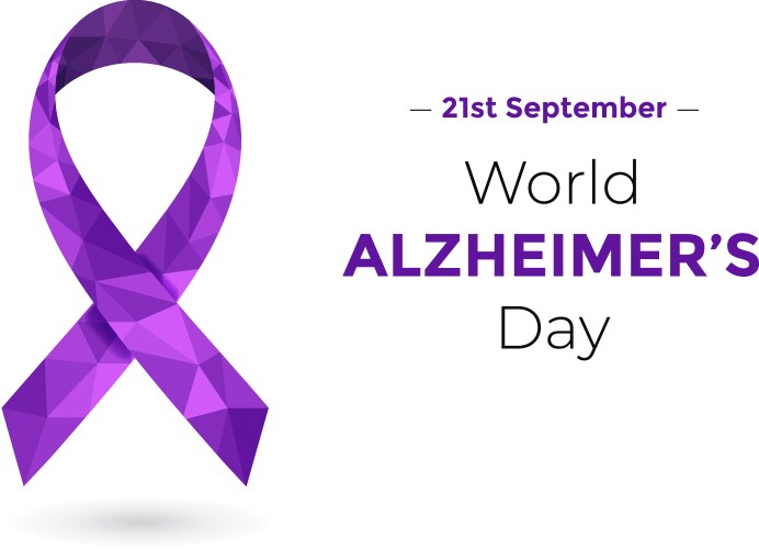 World alzheimer s day september 21 concept Vector Image