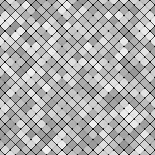 Grey abstract repeating diagonal square pattern vector image