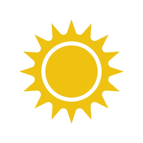 Sun logo icon Royalty Free Vector Image - VectorStock