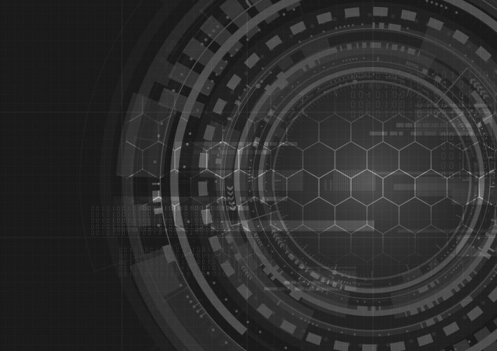 Technological interface access encryption vector image