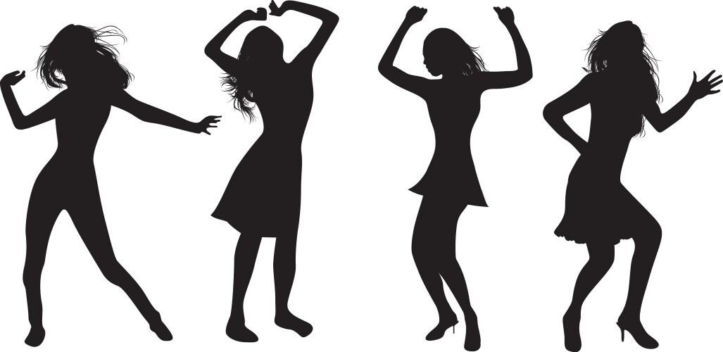 People dancing Royalty Free Vector Image - VectorStock