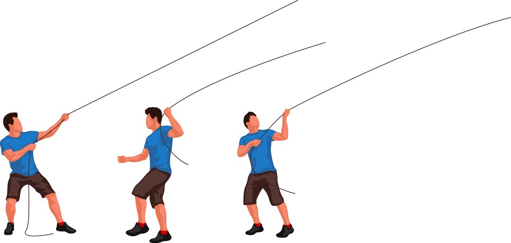 Man with whip cartoon Royalty Free Vector Image