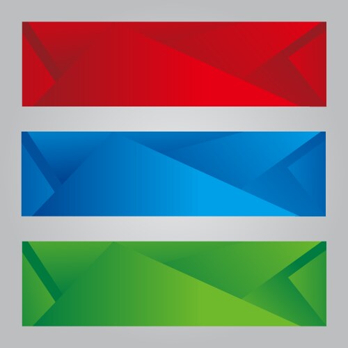 Abstract background header design template set vector image