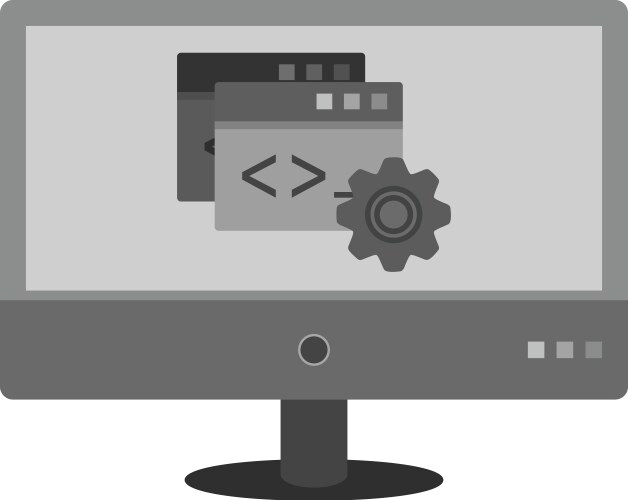 Programming configuration vector image