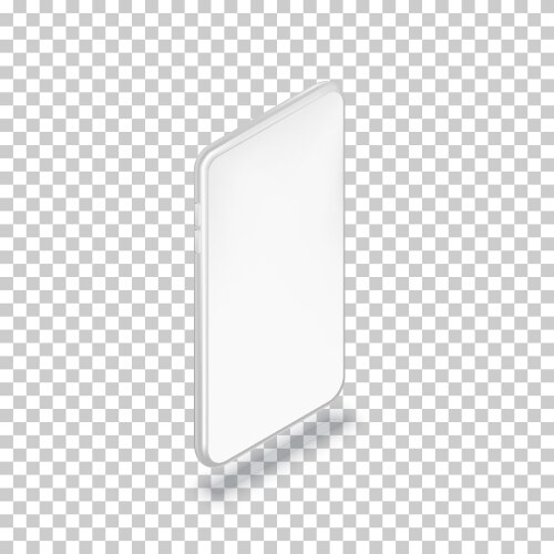 Smartphone Mockup - White Plastic Vector Image