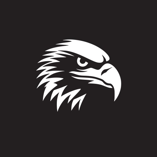 Black eagle symbol emblem Royalty Free Vector Image