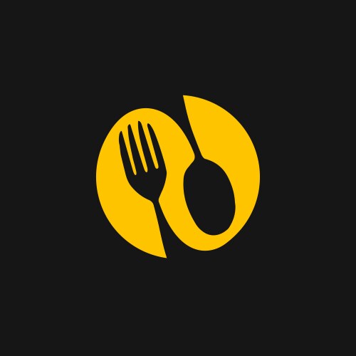 Restaurant cafe icon sign house fork and spoon Vector Image