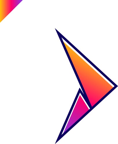 Abstract arrow icon logo design template Vector Image