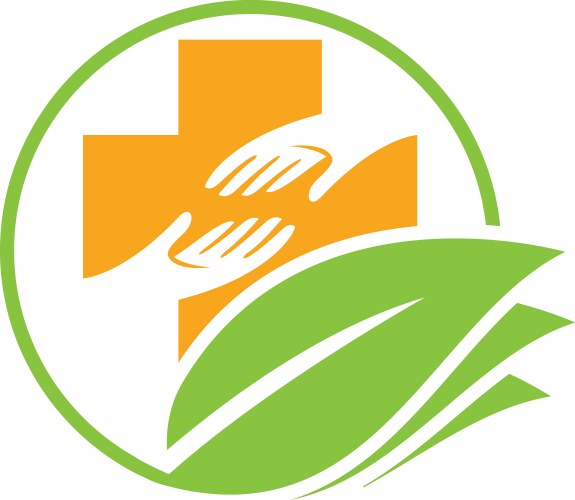 Health nature men logo Royalty Free Vector Image