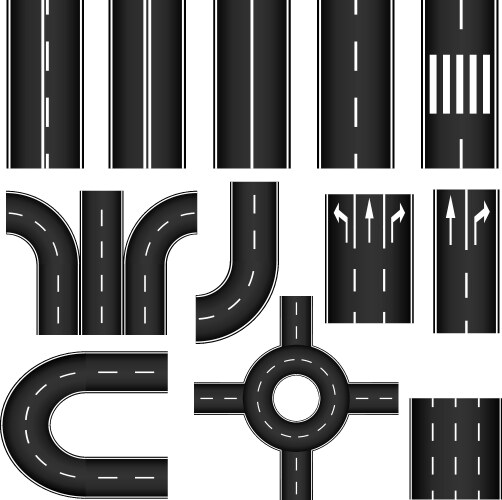 Road map toolkit Royalty Free Vector Image - VectorStock