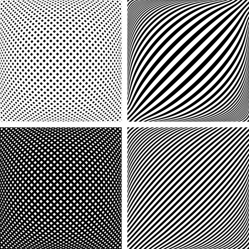 Convex Geometric Patterns vector image